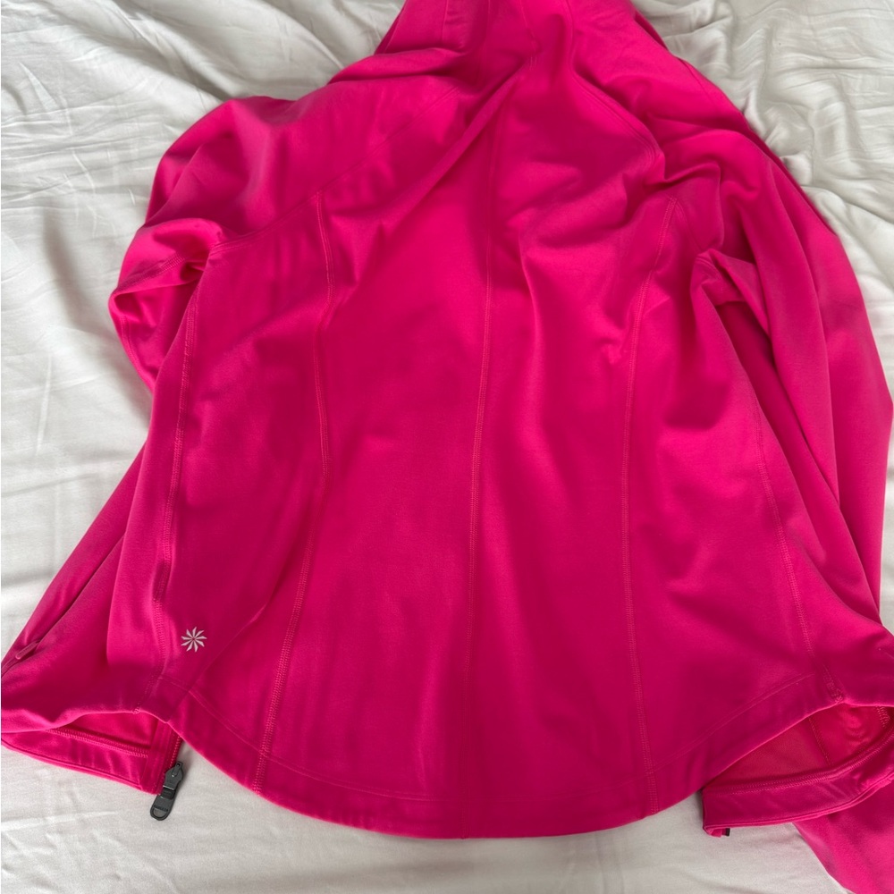 NEW athleta salutation jacket L tulip pink - Picture 3 of 3